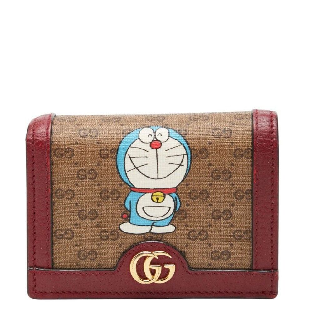 Gucci Mini GG Supreme Doraemon Bi-fold Wallet